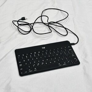 NWOT Logi Logitech Black Keyboard